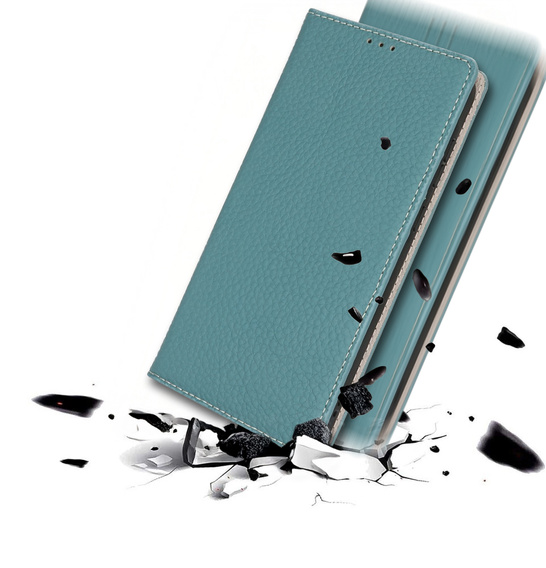 Flip case for Samsung Galaxy S25 Edge, Litchi Skin Grain, blue