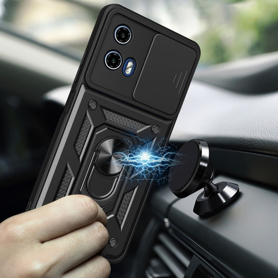 Case for Motorola Moto G24 / G24 Power / G04, CamShield Slide, black