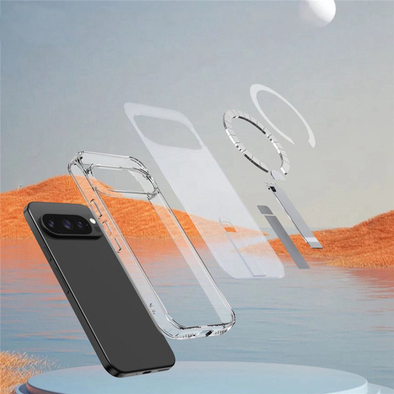 Fusion Hybrid case for Google Pixel 10 Pro XL, for MagSafe, with stand, transparent