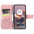 Flip case for Motorola Moto G86 5G, Butterfly, pink rose gold