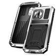 Armored case for iPhone 16 Pro, R-JUST, silver