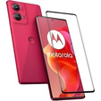 3D Tempered Glass for Motorola Moto G85, black frame