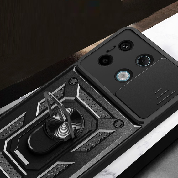Case for Xiaomi Redmi Note 13 Pro 5G, CamShield Slide, black