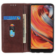 Case for Motorola Moto G24 / G24 Power / G04, Wallet Litchi Leather, brown