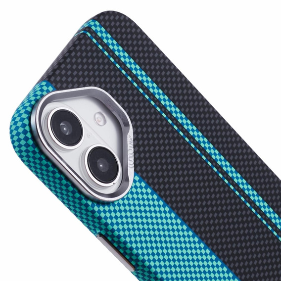 MagSafe's iPhone 16 Case, Carbon Fiber, black / blue