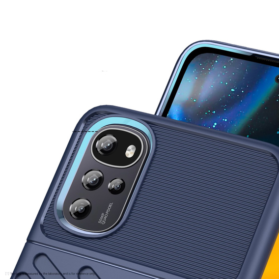 Case for Motorola Moto G22, Thunder, blue