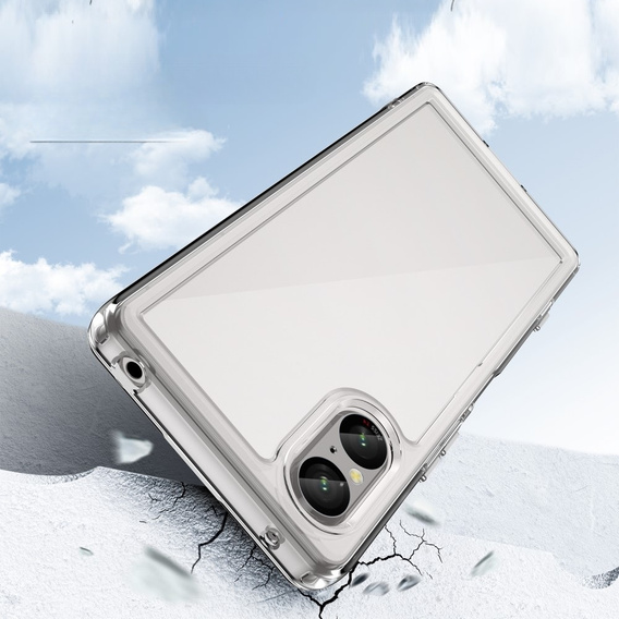 Case for Sony Xperia 5 V, Fusion Hybrid, transparent