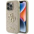 GUESS Fixed Glitter Big 4G Logo Case for iPhone 15 Pro