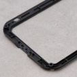 Love Mei Case for iPhone 12, armored with glass, black