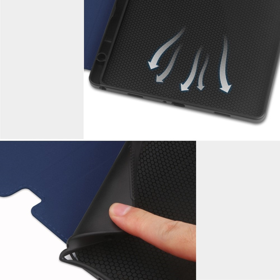 Case for Samsung Galaxy Tab S10 Lite / S10 FE / S9 FE, Business Card and Pen Slot, blue