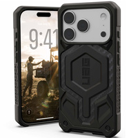 Urban Armor Gear case for iPhone 17 Pro Max, Monarch Pro Kevlar MagSafe, Carbon Fiber
