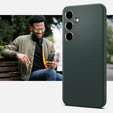 Spigen case for Samsung Galaxy S24, Liquid Air, green + 9H Tempered Glass