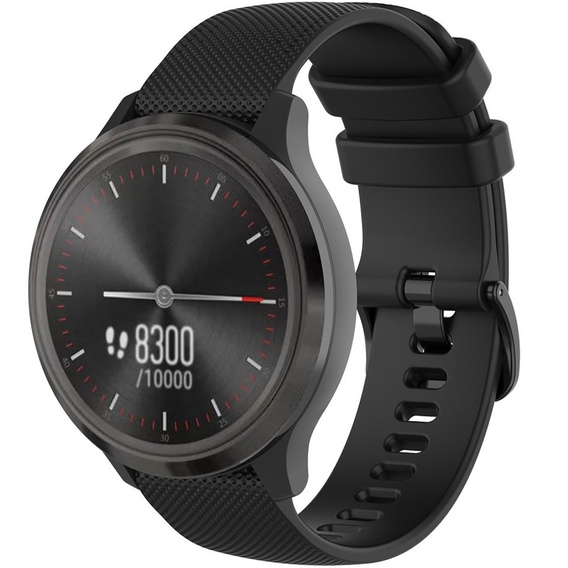 Silicone Universal Strap 20mm, Black