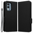 Flip case for Nokia X30 5G, Wallet Litchi Magnet Case, black