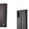 Flap case for Samsung Galaxy A36, Carbon LC.IMEEKE, black
