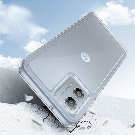 Case for Motorola Moto G53 5G, Fusion Hybrid, transparent