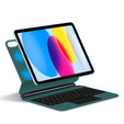 Keyboard Case for iPad 10.9" 2022 (10 gen.) / iPad 11" 2025 A16 (11 gen.), Magnetic Keyboard Touchpad, green