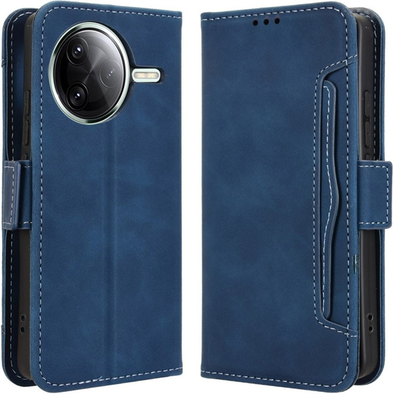 Flip case for Xiaomi Poco F7 Ultra, Card Slot, dark blue