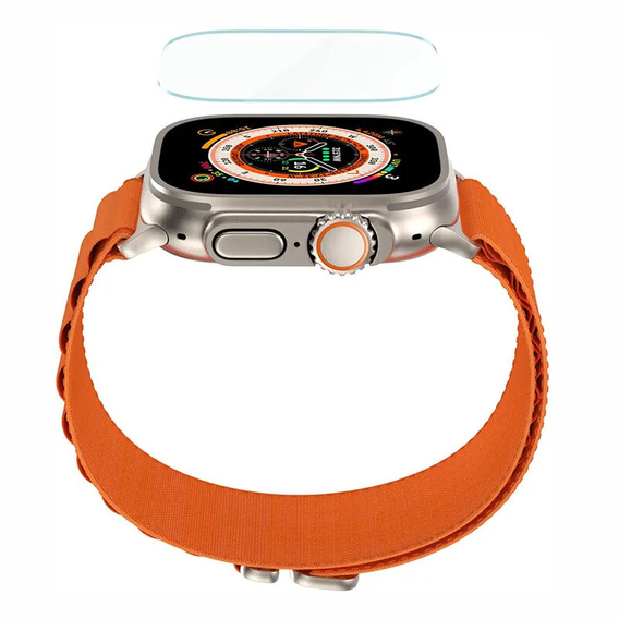 2x Tempered Glass with ERBORD mounting frame for Apple Watch Ultra 1/2/3 49mm