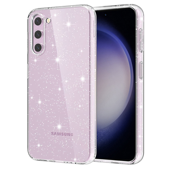 Case for Samsung Galaxy S23, Glittery Powder, transparent
