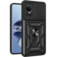 Case for Oppo Reno 10 / 10 Pro, CamShield Slide, black