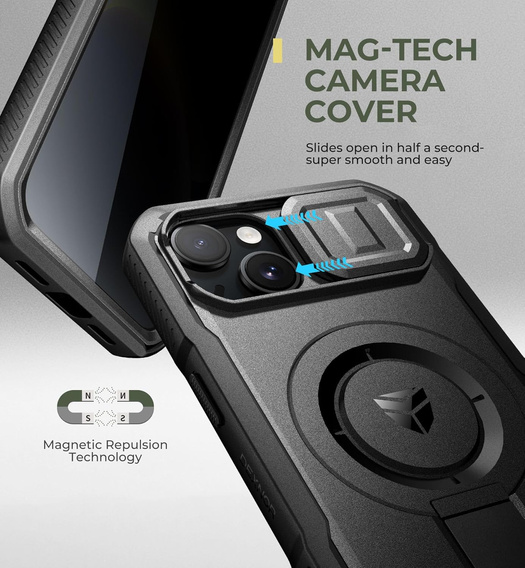Dexnor CamProtect MagSafe armoured case for iPhone 13 / 14