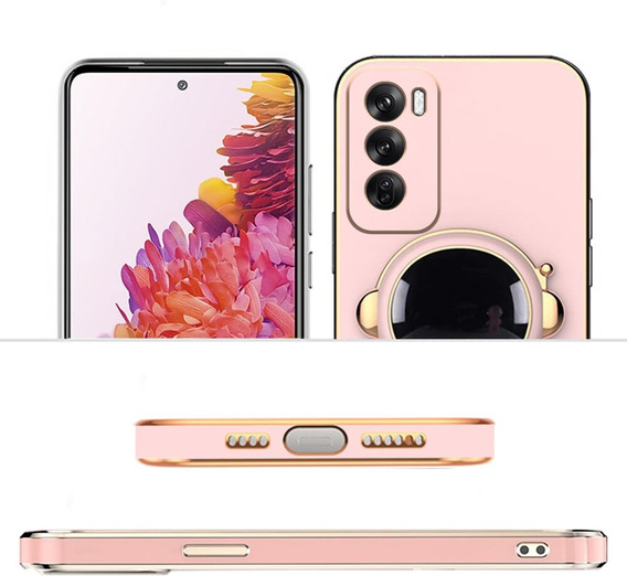 Case for Oppo Reno 12, Astronaut, pink