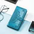 Flip case for Oppo A80, Mandala, blue