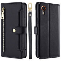 Flip case for Samsung Galaxy Xcover 7, Wallet Zipper Pocket, black