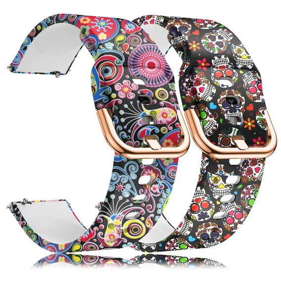 Silicone Strap for Samsung Galaxy Watch Active 20mm, Colorful Jellyfish