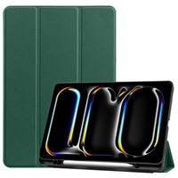Case for Apple iPad Pro 13" 7 gen. 2024 (A2925, Smartcase with stylus space, dark green