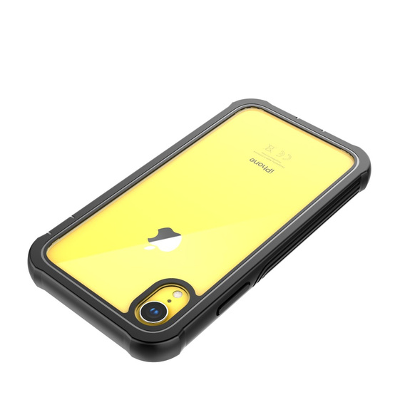 Case for iPhone XR, Shockproof, with film, black