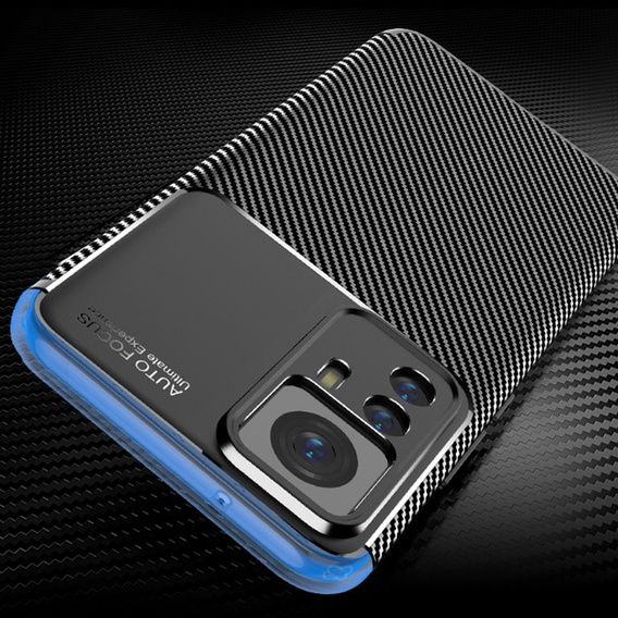 Case for Xiaomi 12T, Carbon Gel, black