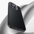 BENKS Kevlar Case for iPhone 16 Pro Max, for MagSafe, Carbon Fiber, black