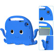 Children's case for Samsung Galaxy Tab A8 10.5, with handle, octopus, blue