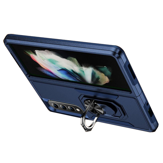 Armor Case for do Samsung Galaxy Z Fold 4 5G, Nox Case Ring, blue