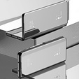 Case for Samsung Galaxy Z Fold3 5G, Clear View, silver