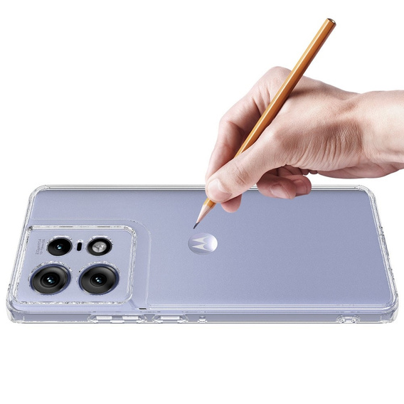 Case for Motorola Edge 50 Pro 5G, Fusion Hybrid, transparent
