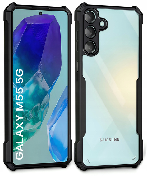 Case for Samsung Galaxy M55 5G, AntiDrop Hybrid, black