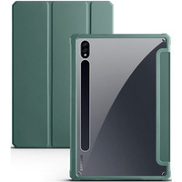 Case for Samsung Galaxy Tab S7 Plus / Tab S7 FE, Smartcase Hybrid, with stylus space, green