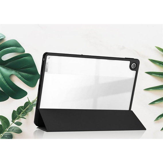 Case for Lenovo Tab M10 Plus 10.6 Gen 3 TB-125F TB-128F, Smartcase Hybrid, with stylus space, black