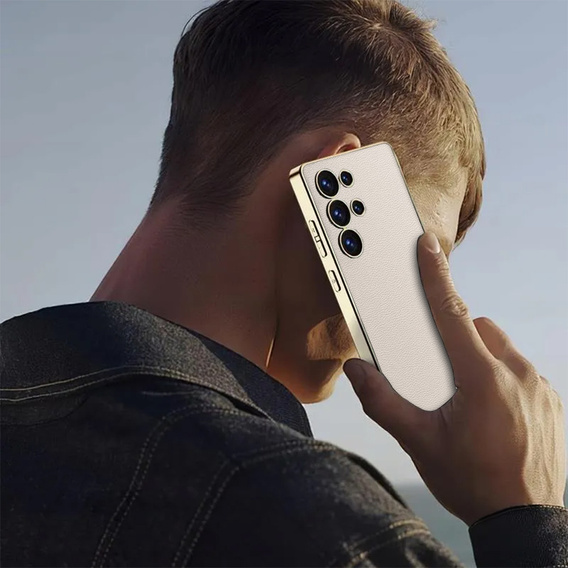 Case for Samsung Galaxy S25 Ultra, GKK Leather, titanium grey