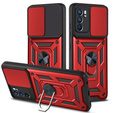 Case for Oppo Reno 6 5G, CamShield Slide, red