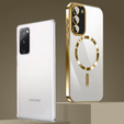 Case for Samsung Galaxy S20 FE, Electro MagSafe, gold + Screen Glass