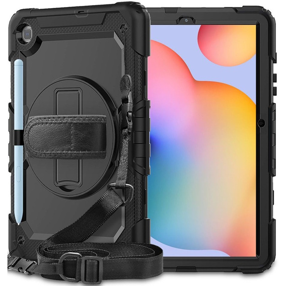 Armored Case for Samsung Galaxy Tab S6 Lite 2020 P610/P615 / S6 Lite 2022 10.4, protective 360 with stylus slot, blue