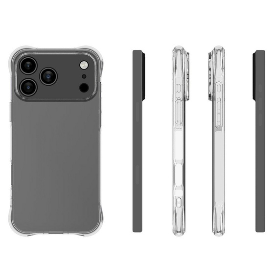 TPU sleeve - reinforced corners, camera protection for iPhone 17 Pro Max