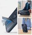 Armored case for iPhone 16e, Dexnor CamProtect MagSafe, blue
