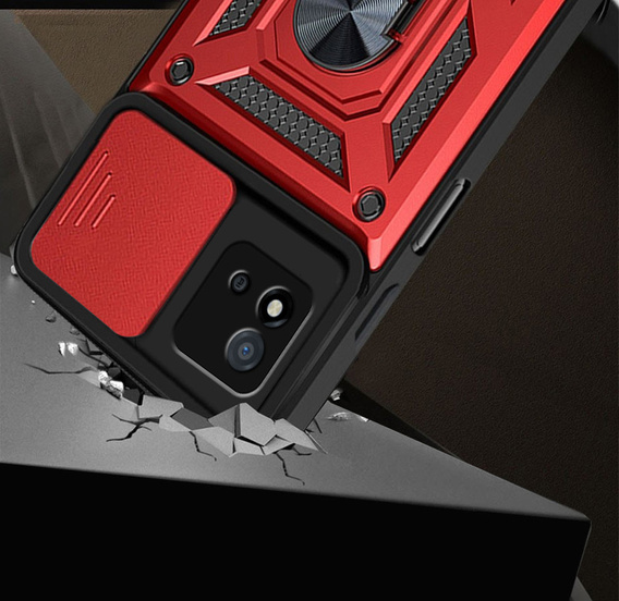 Case for Realme C11 2021, CamShield Slide, red