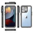 IP68 Waterproof Case for iPhone 15 Pro, black