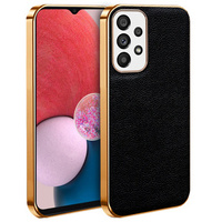 Case for Samsung Galaxy A13 4G, Cowhide Leather, black